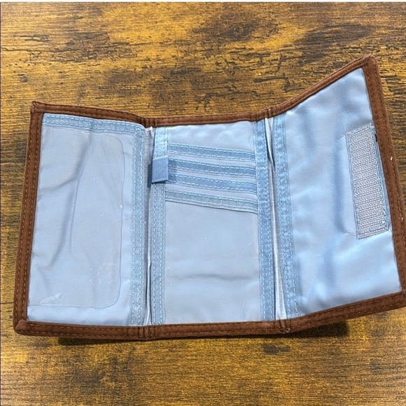 Vintage Disney Mickey Mouse Blue Denim Wallet - Picture 2 of 2